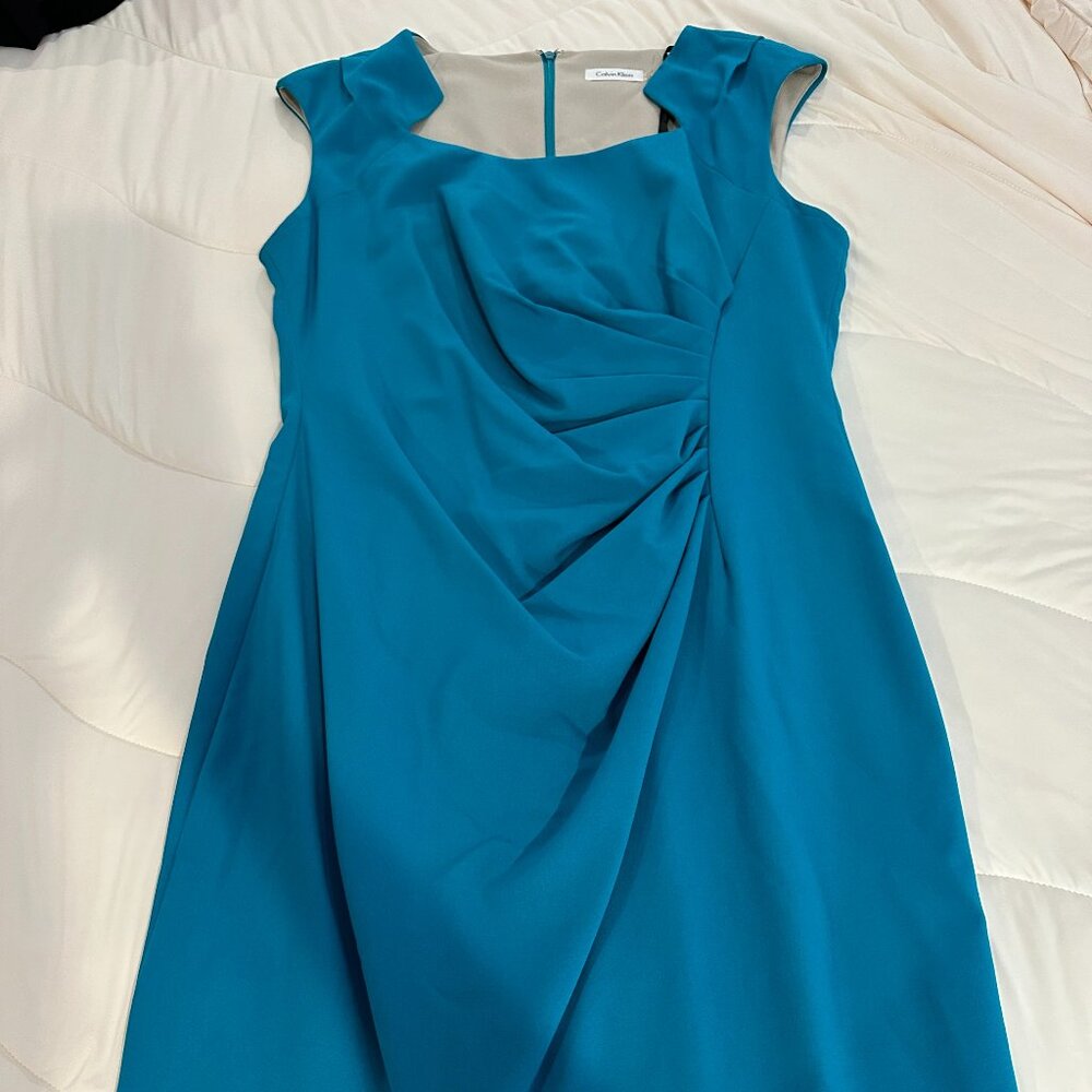 Teal Calvin Klein Dress Size 14